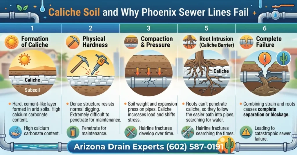 Caliche Soil Sewer Lines