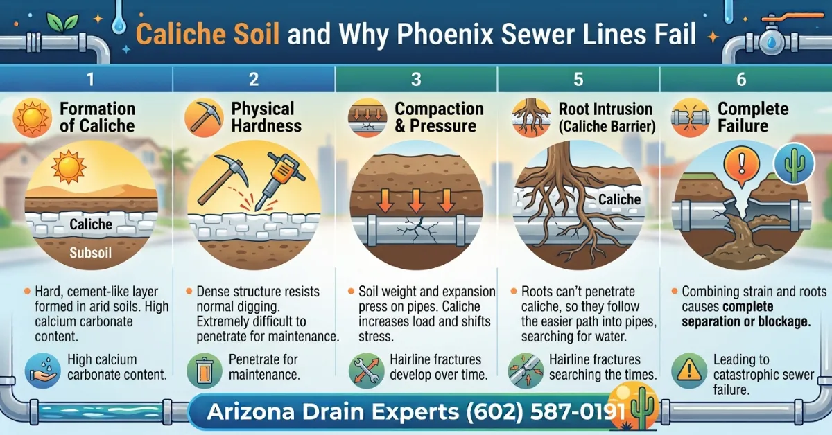 Caliche Soil Sewer Lines