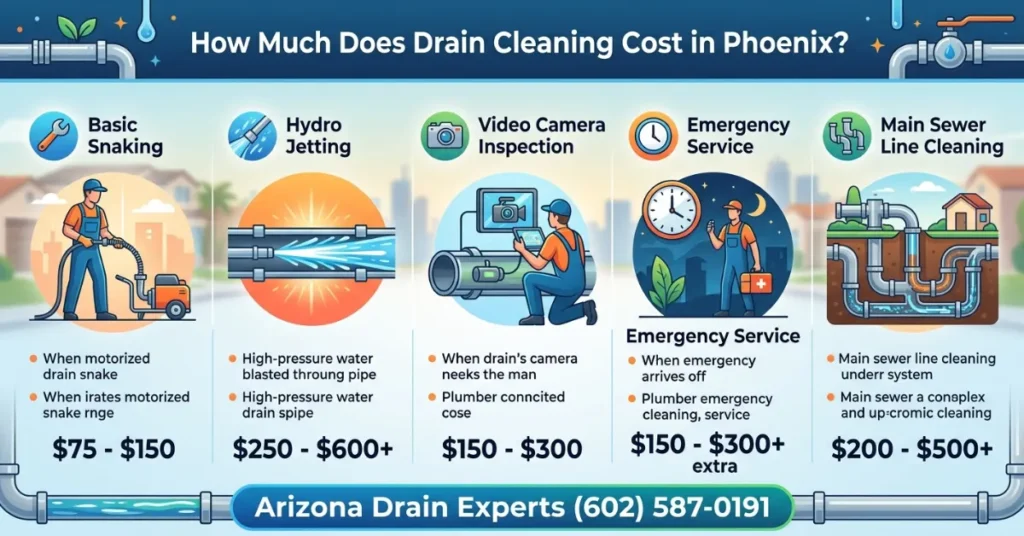 Drain Cleaning Cost Phoenix