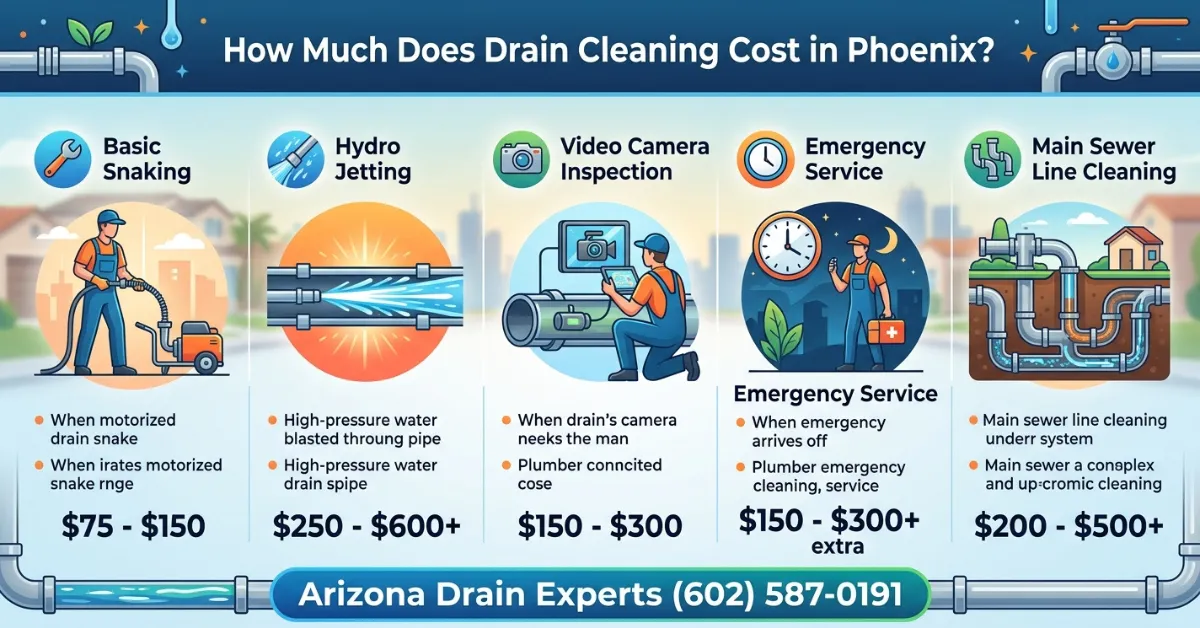 Drain Cleaning Cost Phoenix