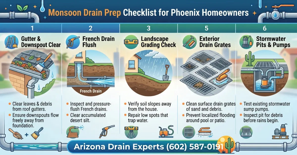 Monsoon Drain Prep Phoenix