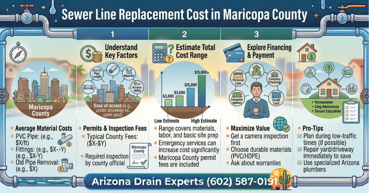Sewer Line Replacement Cost Maricopa County