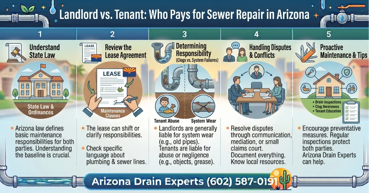 Who Pays for Sewer Repair Arizona