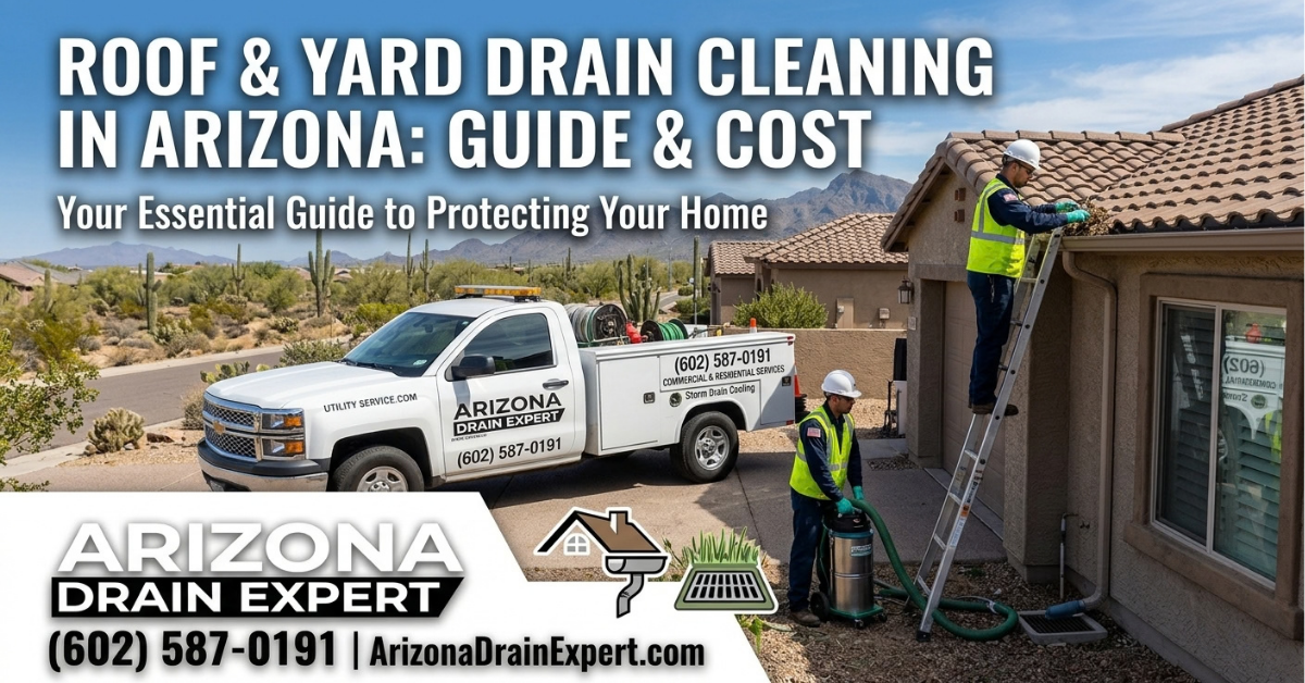 Roof and Yard Drain Cleaning in Arizona