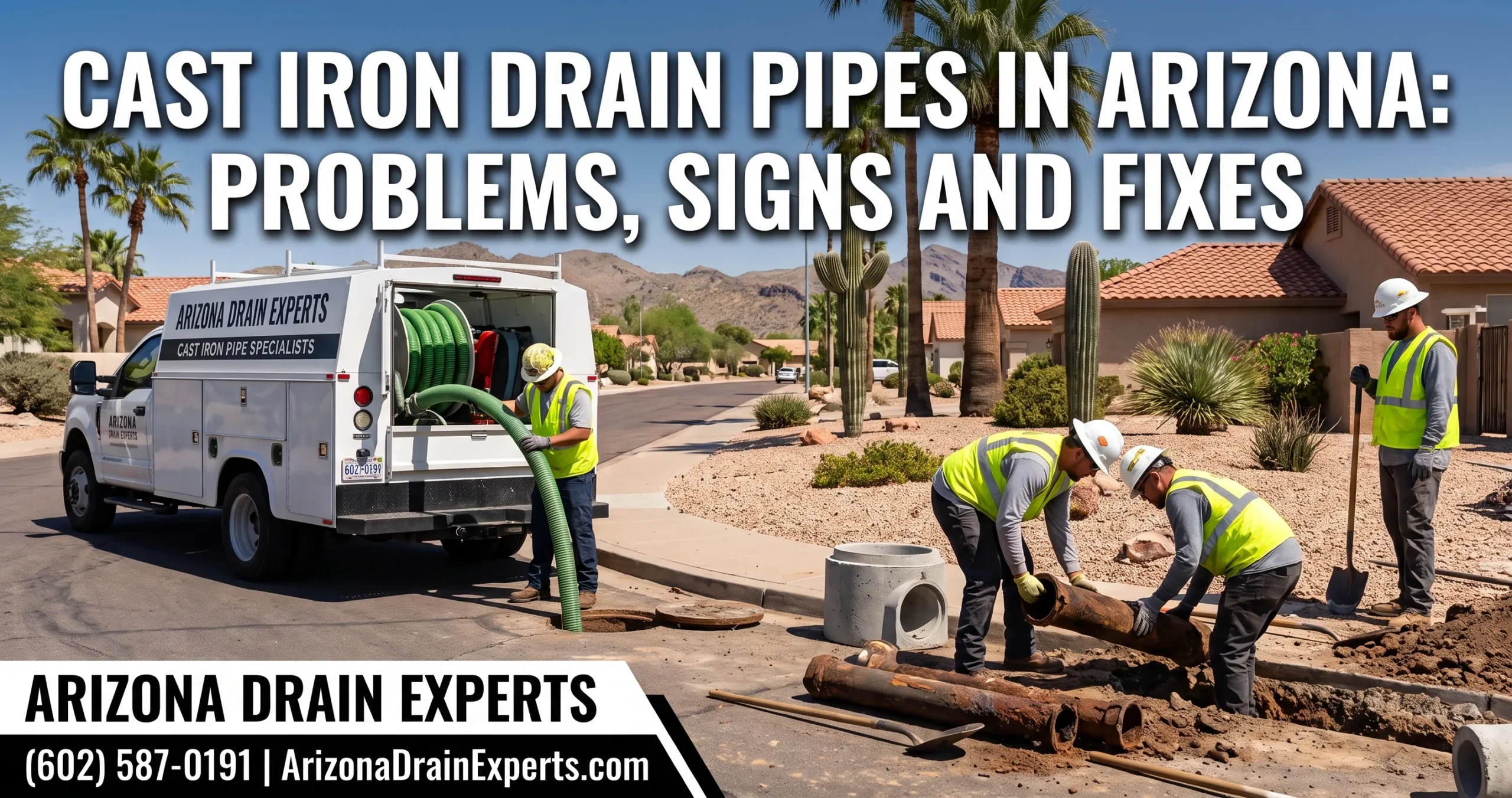 Cast Iron Drain Pipes in Arizona Problems, Signs and Fixes